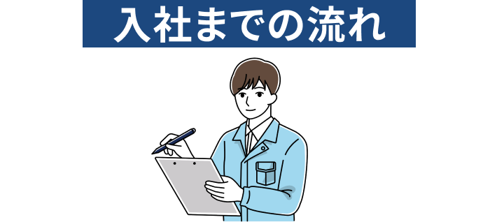 入社までの流れ