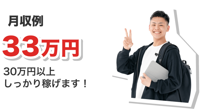 月収例33万円